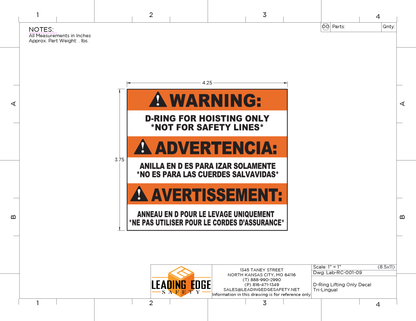 TRIREX WARNING LABELS