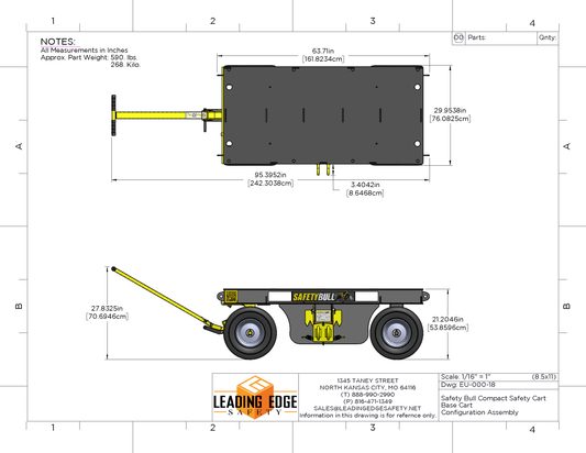 Safety Bull Mobile Fall Protection Cart